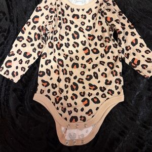 Garanimals Tan and Black Leopard Bodysuit